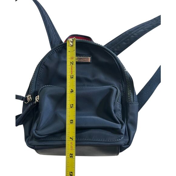 Y2K Mini Backpack Purse Tommy Hilfiger Navy Nylon Preppy Classic - Picture 7 of 9